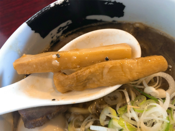 あじ玉醤油ら～麺 メンマ