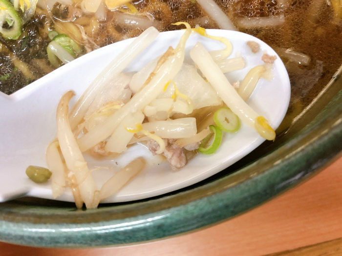 麺屋彩未 醤油らーめん 炒め野菜