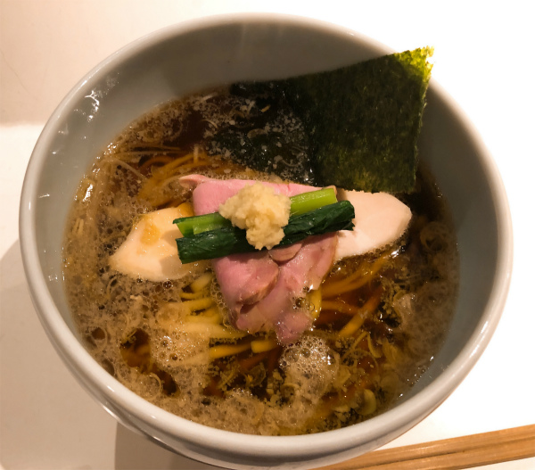 Nibo Q(Japanese Ramen Noodle Lab Q）@大通り 醤油煮干ソバ